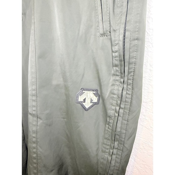 Descente Ski Snow Pants Olive Green Adjustable Waist Zip Pockets Mens - Picture 3 of 7